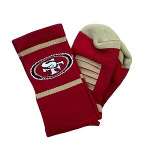 Strideline NFL San Francisco 49ers "Primary Logo Team Color" Knit Crew Socks M/L